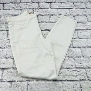 L'AGENCE Women's Jeans Size 32 White Skinny High Rise Stretch Denim